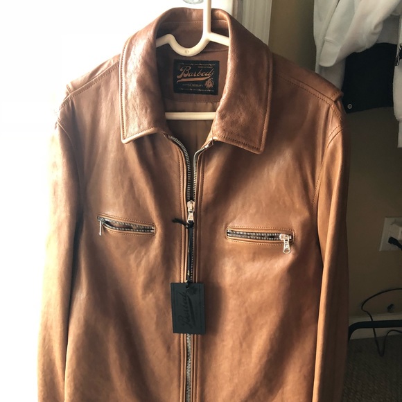 BARBED RCNB Jackets & Coats Light Brown Caramel Leather Jacket